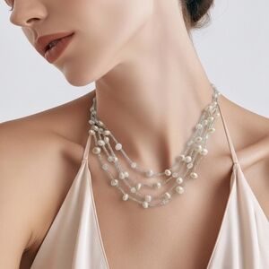 Genuine White Freshwater pearl necklace 🆕